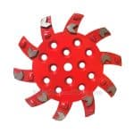 Plato diamantado PCD en espiral de 10 pulgadas para la eliminación de revestimientos de suelos