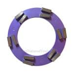 Anillo abrasivo de diamante Klindex de 240 mm con 6 pares de segmentos