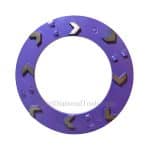 Plato diamantado PCD Klindex de 240 mm con segmentos en flecha