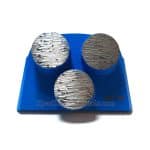 Zapatas de diamante Lavina de 3 botones para amolar hormigón