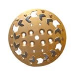Plato diamantado PCD de 10 pulgadas para la eliminación de revestimientos de suelos
