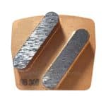 Zapatas diamantadas Wolff de doble barra para suelos de hormigón
