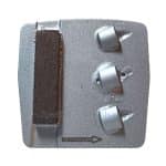 Plaquitas de diamante Wolff de triple cuarto de pulgada con barra metálica