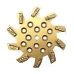 Zapatas de diamante PCD en espiral de 10 pulgadas para eliminación de revestimientos de suelos