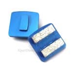 Zapatas de diamante Redi-Lock Klindex de doble barra para la preparación de suelos de hormigón
