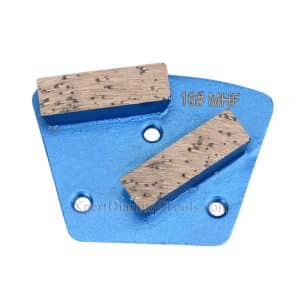Zapatas diamantadas trapezoidales de doble barra para la preparación del hormigón