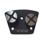 Doble Botones Trapezoidal Piso de Hormigón Rectificado Diamante Zapatos