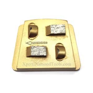 Zapatas Diamantadas de Doble Mitad PCD PHX para Extracción de Zócalos de Suelo