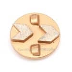 Doble Mitad PCD Forma Redonda Scanmaskin Redi-Lock Zapatas Diamantadas