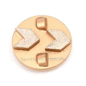 Doble Mitad PCD Forma Redonda Scanmaskin Redi-Lock Zapatas Diamantadas