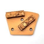 Zapatas diamantadas de doble segmento mixto PCD para la eliminación de revestimientos de suelos