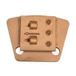 Zapatas de diamante ASL de doble cuarto PCD con 3 puntas de metal duro