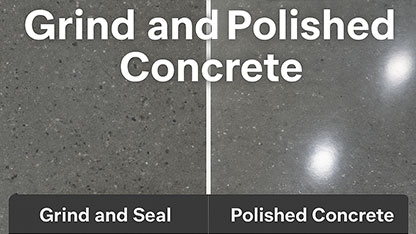 Grind and Seal VS Polished Concrete Floors