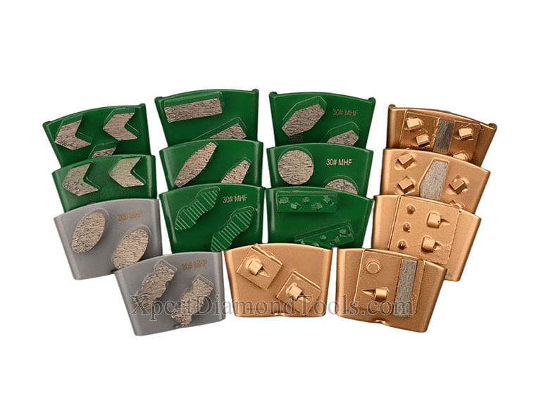 HTC Metal Bond and PCD Type Concrete Grinding Diamond Shoes