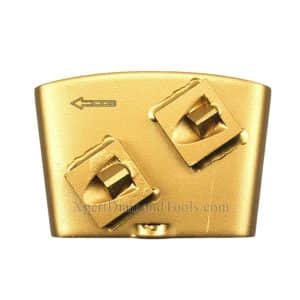 Zapatas de diamante de doble cuarto invertido PCD HTC para eliminación de revestimiento de suelos