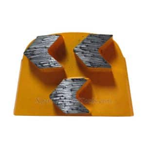 Triple Flechas Lavina Zapatas Diamantadas para Preparación de Suelos