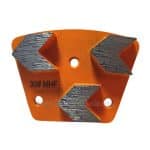 Triple Flecha Trapezoidal Piso de Hormigón Rectificado Zapatas Diamantadas