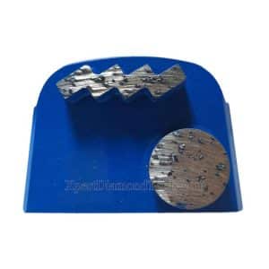 Zigzag Botón Mixto Lavina Diamante Floor Grinding Shoes